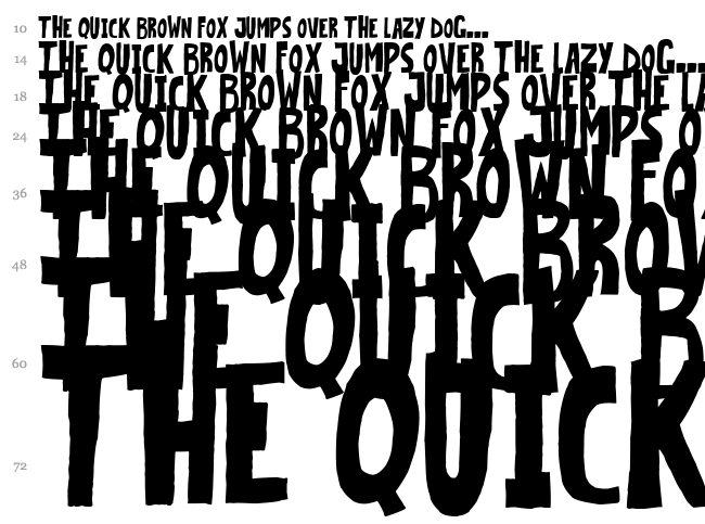 Very Popular font waterfall